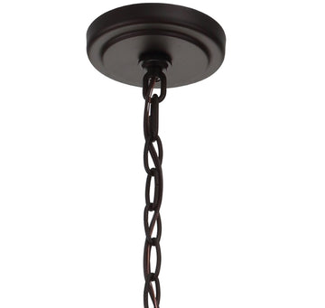 Anna 12" Metal/Glass LED Pendant - JONATHAN Y
